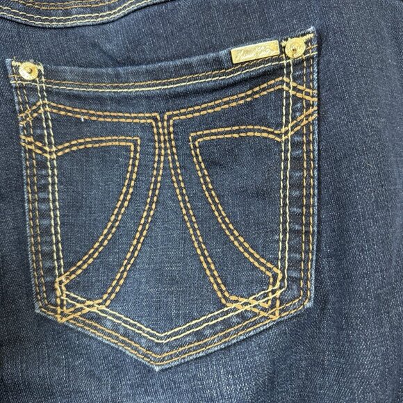 SEVEN7 x MELISSA MCCARTHY CLASSIC BOOT Denim Blue Jeans Plus 18W Western Boho - Picture 5 of 10